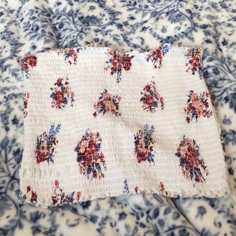 Floral tube top